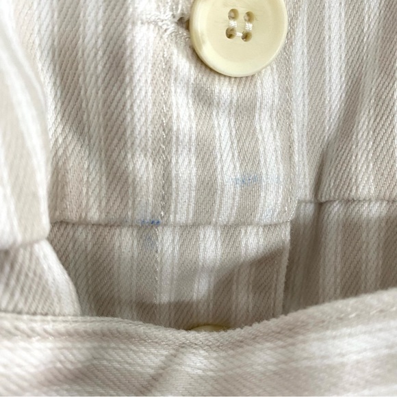 ✨MAKE OFFER✨ASOS DESIGN denim sweetheart neck puff sleeve jumpsuit beige & white - Picture 6 of 12